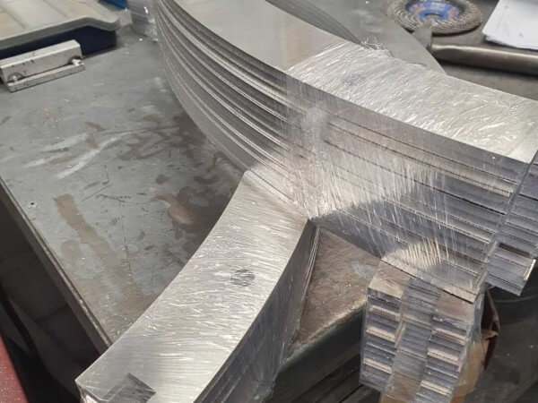 Bogen in 4 delen uit aluminium 5mm